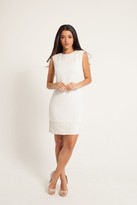 Thumbnail for your product : Little Mistress White Embellished Shift Dress