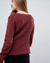 Thumbnail for your product : Brave Soul Milk Jumper with Turn Back Cuffs