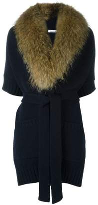 P.A.R.O.S.H. marmot fur collar cardi-coat