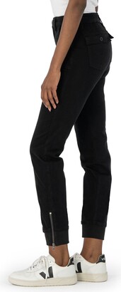 KUT from the Kloth Chris High Waist Cotton Blend Utility Joggers