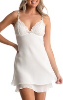 Thumbnail for your product : Jonquil Natalie Lace Trim Chiffon Chemise