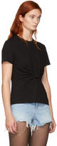 Thumbnail for your product : Alexander Wang Alexanderwang.T alexanderwang.t Black Twist Front T-Shirt