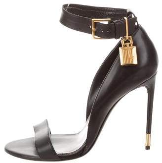Tom Ford Leather Padlock Sandals