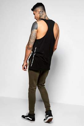 boohoo Mens Skinny Fit Joggers With Zip Pockets