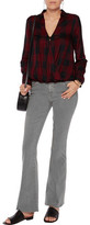 Thumbnail for your product : Mother The Weekender Frayed Mid-Rise Flared Jeans