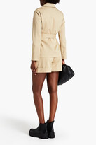 Thumbnail for your product : Boutique Moschino Belted stretch-cotton twill blazer