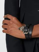 Thumbnail for your product : Alexander McQueen double wrap skull bracelet