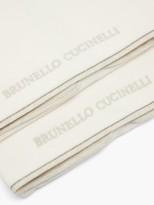 Thumbnail for your product : Brunello Cucinelli Set Of Two Logo-embroidered Cotton Hand Towels - White Multi