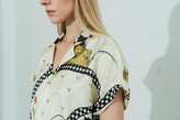 Thumbnail for your product : Lost Pattern Nyc Shantall Lacayo X Lost Pattern Silk Shirt - White