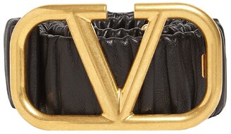 Valentino Garavani 4cm Elastic Leather Belt