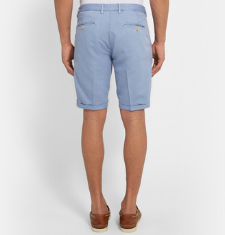 Gant Slim-Fit Linen and Cotton-Blend Twill Shorts