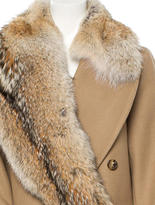 Thumbnail for your product : Michael Kors Fox Fur Trim Coat