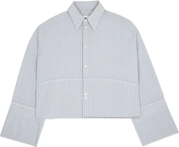 MM6 MAISON MARGIELA Striped Cropped Shirt