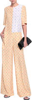 Thumbnail for your product : Joseph Floral-print Two-tone Silk Crepe De Chine Jumpsuit