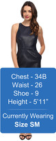 Thumbnail for your product : ABS by Allen Schwartz Vegan Leather Dress w/ Back Cutouts