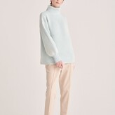 Thumbnail for your product : Paisie Women's Blue / White Striped Turtleneck Jumper In White & Light Blue
