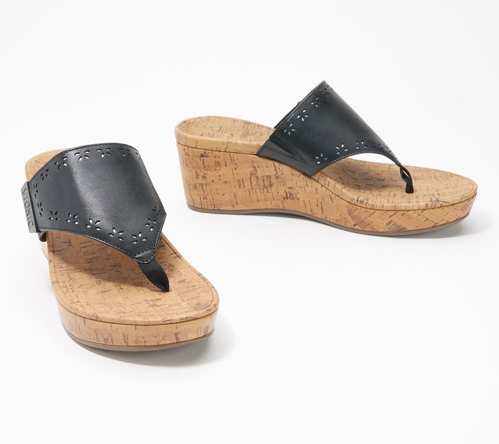 platform toe post sandals