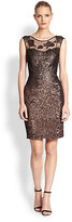 Thumbnail for your product : Kay Unger Metallic Lace & Sequined Dress