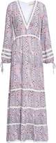 Thumbnail for your product : Melissa Odabash Crochet-trimmed Printed Voile Maxi Dress
