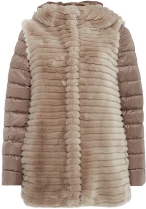 Marella Illy faux fur padded coat