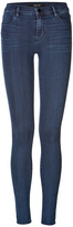 Thumbnail for your product : J Brand Jeans Mid Rise Super Skinny Jeans in Blue Stocking