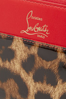 Thumbnail for your product : Christian Louboutin Panettone Leopard-print Leather Continental Wallet - Leopard print