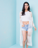Thumbnail for your product : Missy Empire Marrisa Cream Crochet Kimono