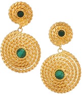 Thumbnail for your product : Gas Bijoux Onde Lucky Mini 24K Goldplated Malachite Drop Earrings