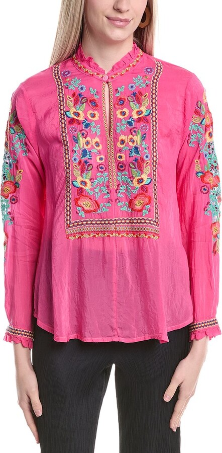 Johnny Was Rose Blouse
