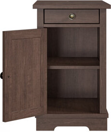 Gracie Oaks Terion End Table with Storage and Built-In Outlets