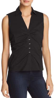 Elie Tahari Vichi Ruched Sleeveless Blouse - 100% Exclusive