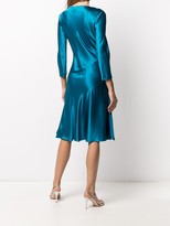 Thumbnail for your product : Alberta Ferretti V-Neck Flared Dress