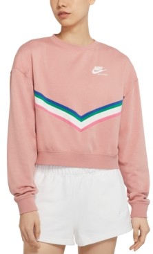nike women's heritage fleece sweatshirt