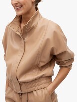 Thumbnail for your product : MANGO Faux Leather Jacket, Beige