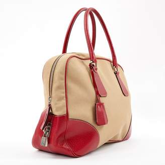 Prada Beige Cloth Handbag