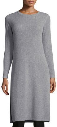 Eileen Fisher Long-Sleeve Ribbed Cashmere Drama Tunic