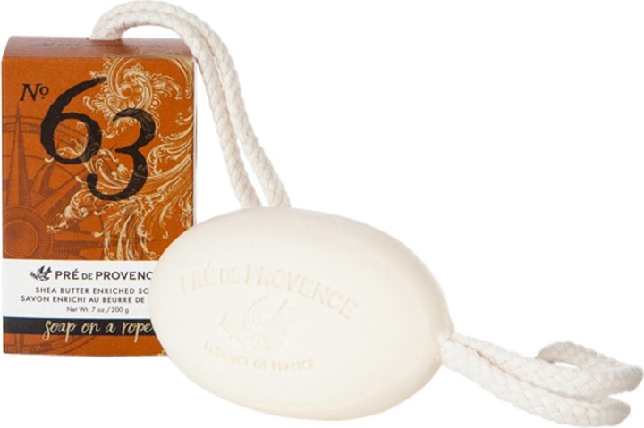 European Soaps Pre de Provence Men's 63, Soap on a Rope, 200 Gram