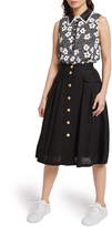Thumbnail for your product : ModCloth Pleat Midi Skirt
