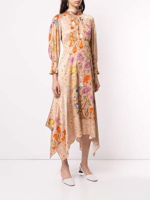 Mother of Pearl floral print symmetric dress