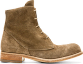 Thumbnail for your product : Officine Creative Khaki Suede Lace Up Softy Ankle Boots
