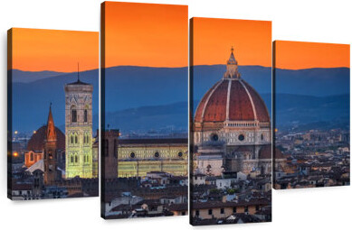 Ebern Designs Marchelle Florence Cathedral At Twilight