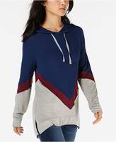 Thumbnail for your product : Hippie Rose Juniors' Chevron-Print Pullover Hoodie