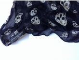Thumbnail for your product : Alexander McQueen Black Silk Scarf