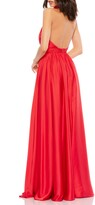 Thumbnail for your product : Mac Duggal Rosette Halter Gown