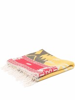 Thumbnail for your product : Alanui Icon jacquard-knit fringed blanket