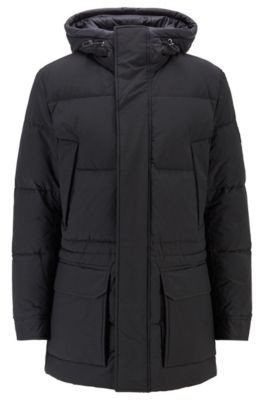 hugo boss hooded puffer jacket