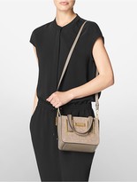 Thumbnail for your product : Calvin Klein Latham Logo-Embossed Suede Studio Tote
