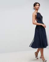 Thumbnail for your product : ASOS Design Beautiful Beaded Cami Backless Midi Dress