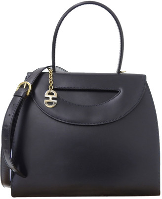 navy satchel bag