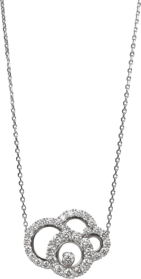 Boodles Chopard Diamond 18ct White Gold And Mother Of Pearl Happy Dreams Necklace